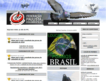 Tablet Screenshot of fpcolumbofilia.com.br